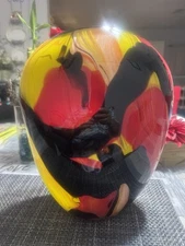 Studio Art Glass Vase Murano Style.  11 Pounds