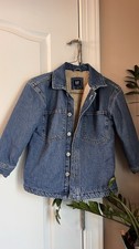 Gap Kids Denim Sherpa Fleece Lined Jean Jacket - Kids Size 6-7