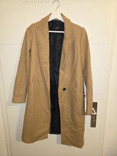 Zara Klassischer Mantel, Kamelfarbe, Damen, Größe S