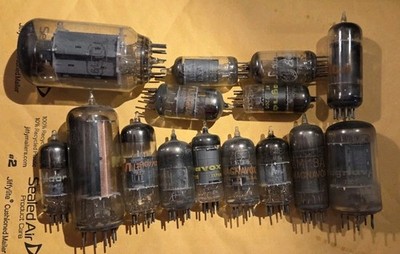 15 Tubes From An Old Magnavox Astro Sonic Radio/ TV Console Used