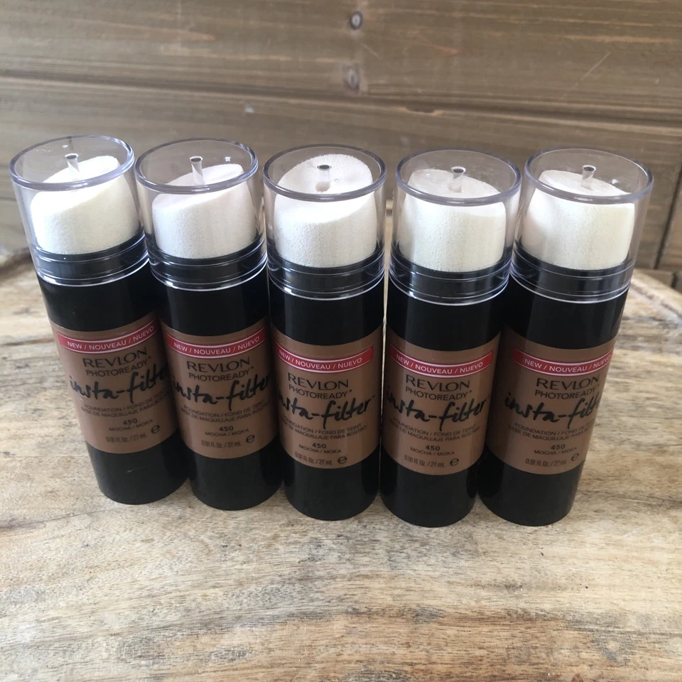 (5) REVLON PHOTOREADY INSTA-FILTER FOUNDATION 450 MOCHA 0.91oz - Image 3 of 4
