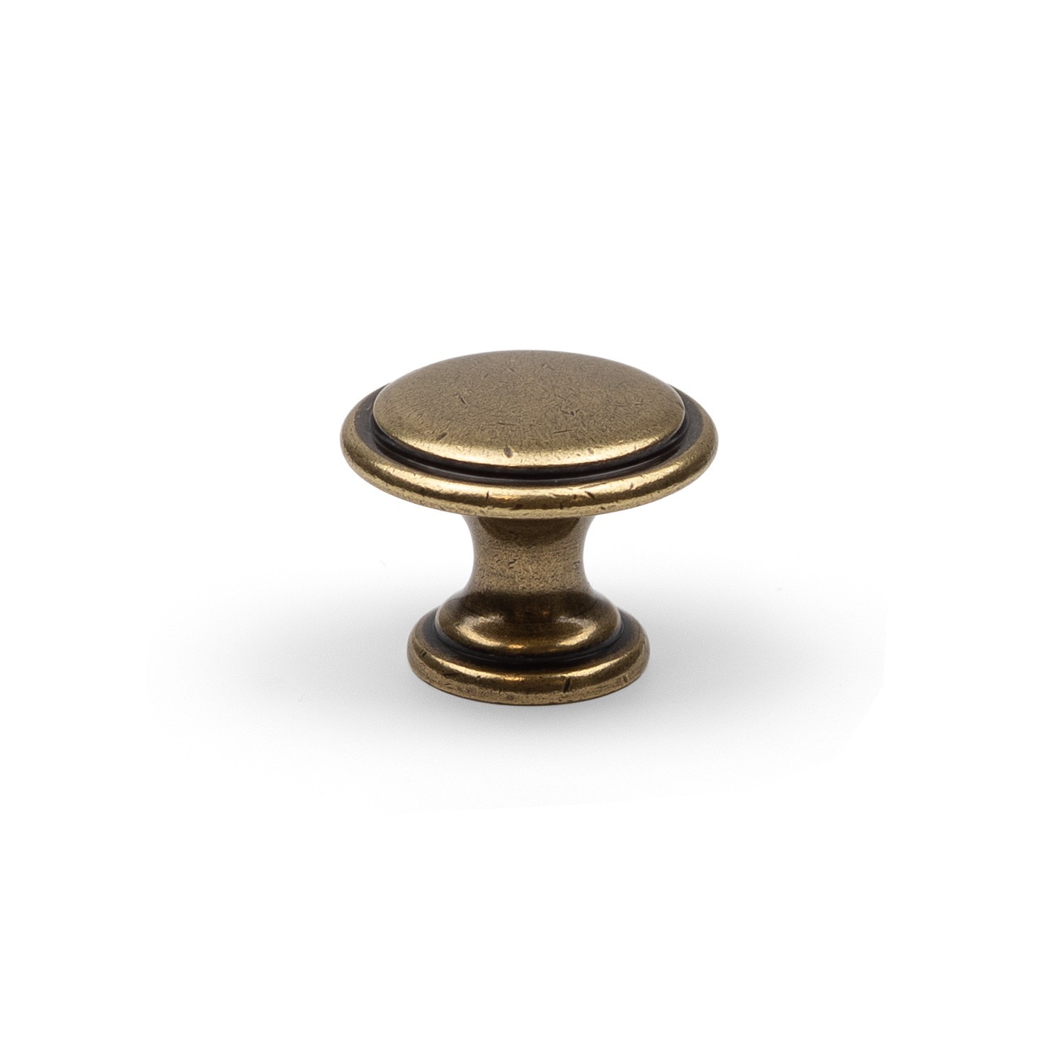 Antique Brass Cabinet Knob Round Rustic Cupboard Door Drawer Furniture Pull DIY