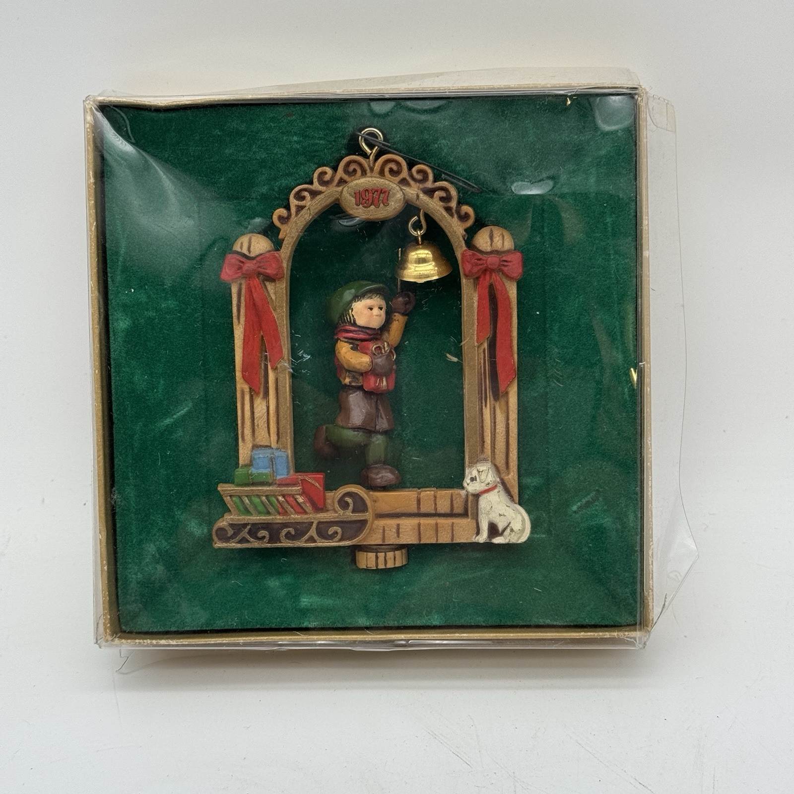 Vintage 1977 Hallmark Twirl About Christmas Bell Ringer Ornament