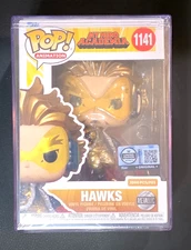 Funko Pop! Hawks #1141 LE3500 My Hero Academia Metallic W/Protector In Hand