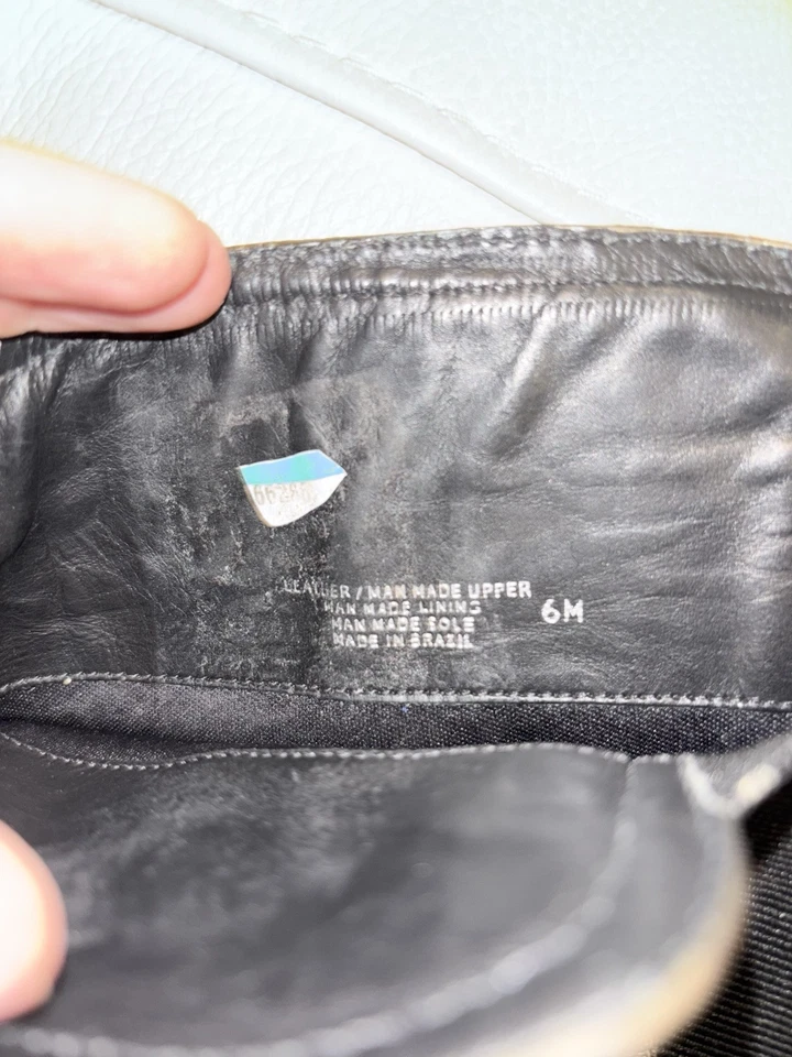 Botas de cuero TORY BURCH JACK sobre la rodilla metálicas envejecidas talla 6 Foto 2 de 3