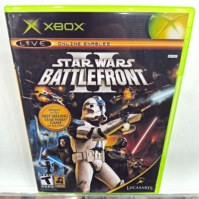 LucasArts Star Wars: Battlefront II (Microsoft Xbox, 2005) With New Cover 