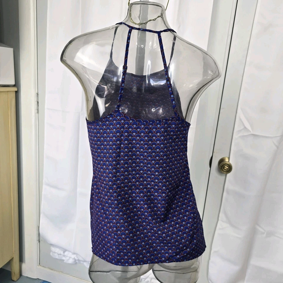 Camiseta sin mangas O'Neill con tiras ajustable correa en T trasera azul rojo suelta talla M Foto 3 de 4