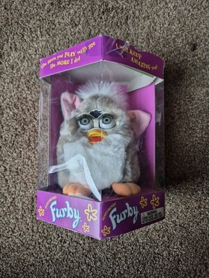 Furby Tiger Electronics , Model 70-800 Gray White Furby 1998 Vintage New 
