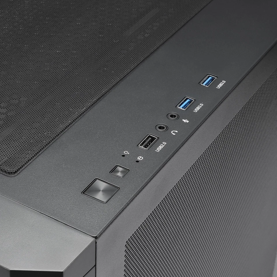 Rosewill Black MATX Mid Tower Case-Tempered Glass Pre-Installed 650W 80+Gold PSU - Image 4 of 4