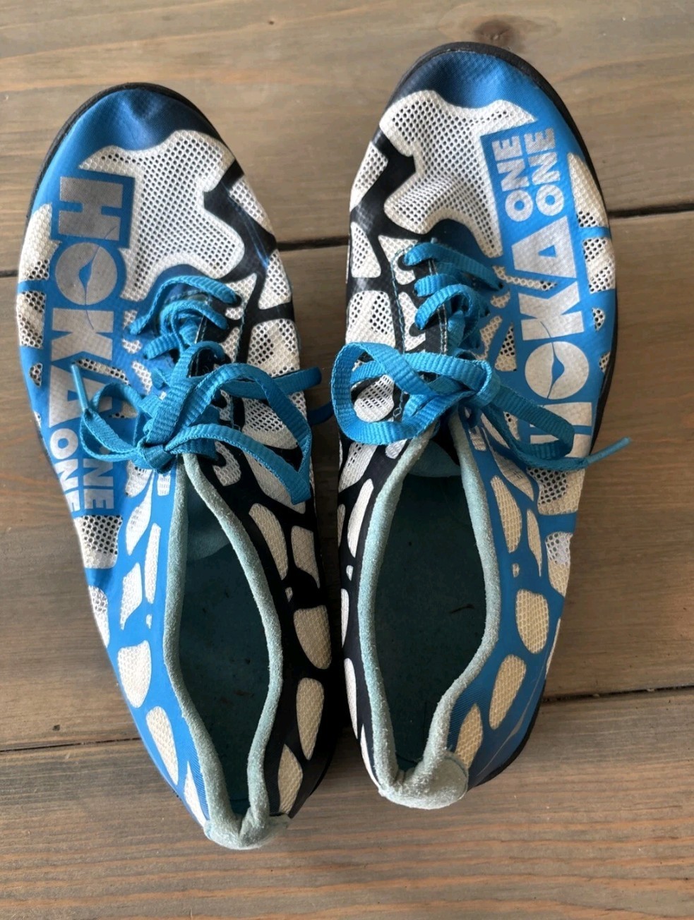Hoka One One Women’s Rocket LD Blue White Track Cleats Shoes Size 8 Spike thumbnail 7