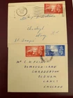 GB GREAT BRITAIN STAMPS KGVI CHANNEL ISLANDS LIBERATION 1948 FDC 2 COVERS