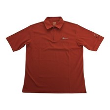 OOBE Adrenaline Hydrovent Red Quarter Zip Polo Shirt Short Sleeves Men's Size S