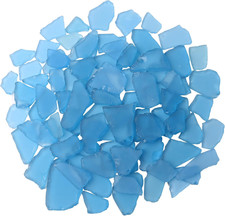 Sea Glass for Crafts - 16Oz Navy Blue Frosted Seaglass Pieces - Vase Filler, DIY