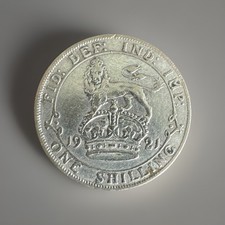 Great Britain 1921 - 1 Shilling - King George V 2nd Type; .500 Silver Coin