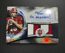 2025 Bowman U Best Fernando Mendoza #DRA-FM Black Dual Patch AUTO 10/10🦬🏴‍☠️