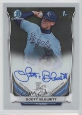 2014 Bowman Draft Chrome Draft Pick Auto Scott Blewett #BCA-SB Auto j1a