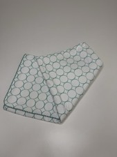 1-2-3 Swaddle Blanket 100 Cotton Flannel, Teal Circle Pattern