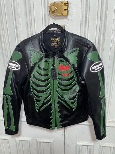 Vanson X 7uice Motorcycle Bones Jacket. (limited Edition) video thumbnail
