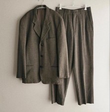 ISSEY MIYAKE MEN 1990s Brown Wool Blend Suit ...