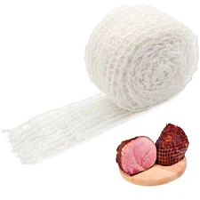 Towfed 16.4ft Meat Netting Roll - Size 22 Elastic Smoked Poultry Ham Netting