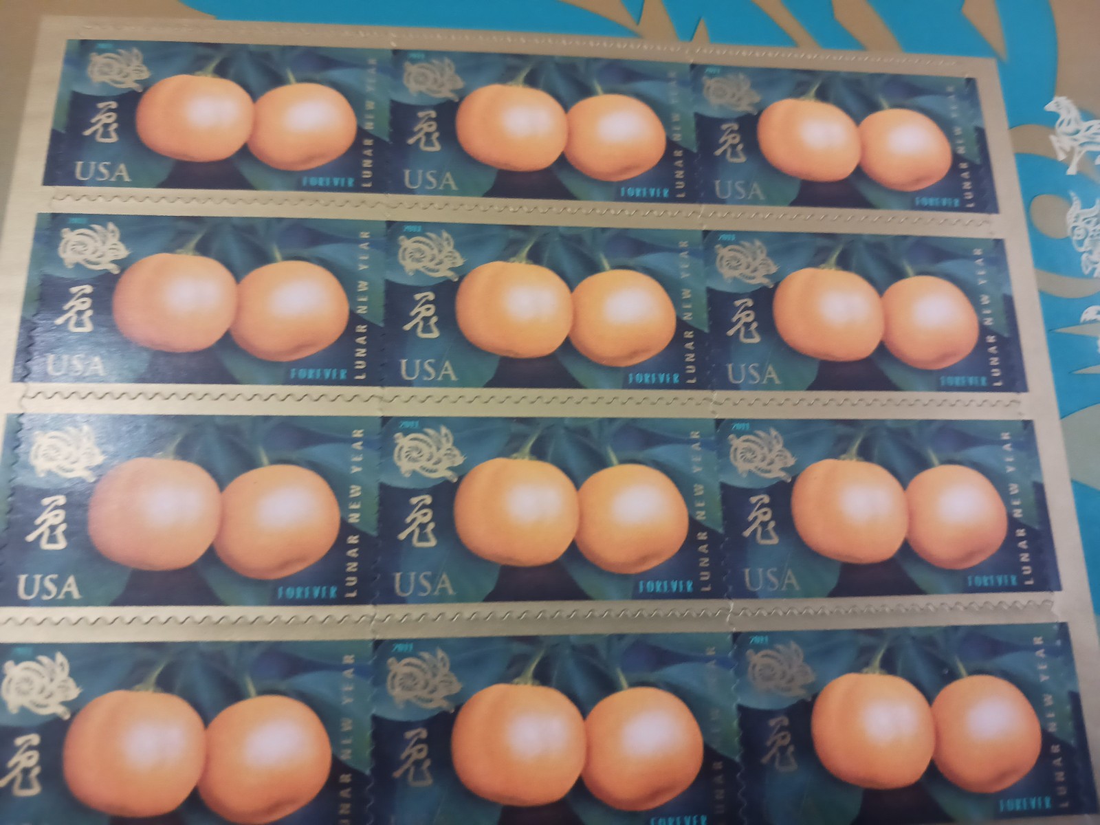 Usable US Postage Stamps Celebrating Lunar New Year 36 Forever Stamps