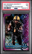 2021 BOWMAN UNIVERSITY CHROME PROSPECTS #80 TYLER BADIE 29/150 PSA 7