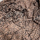 Victoria's Secret Leopard Print Satin Kimono Robe Lace Trim Tie Belt M/L — photo 8