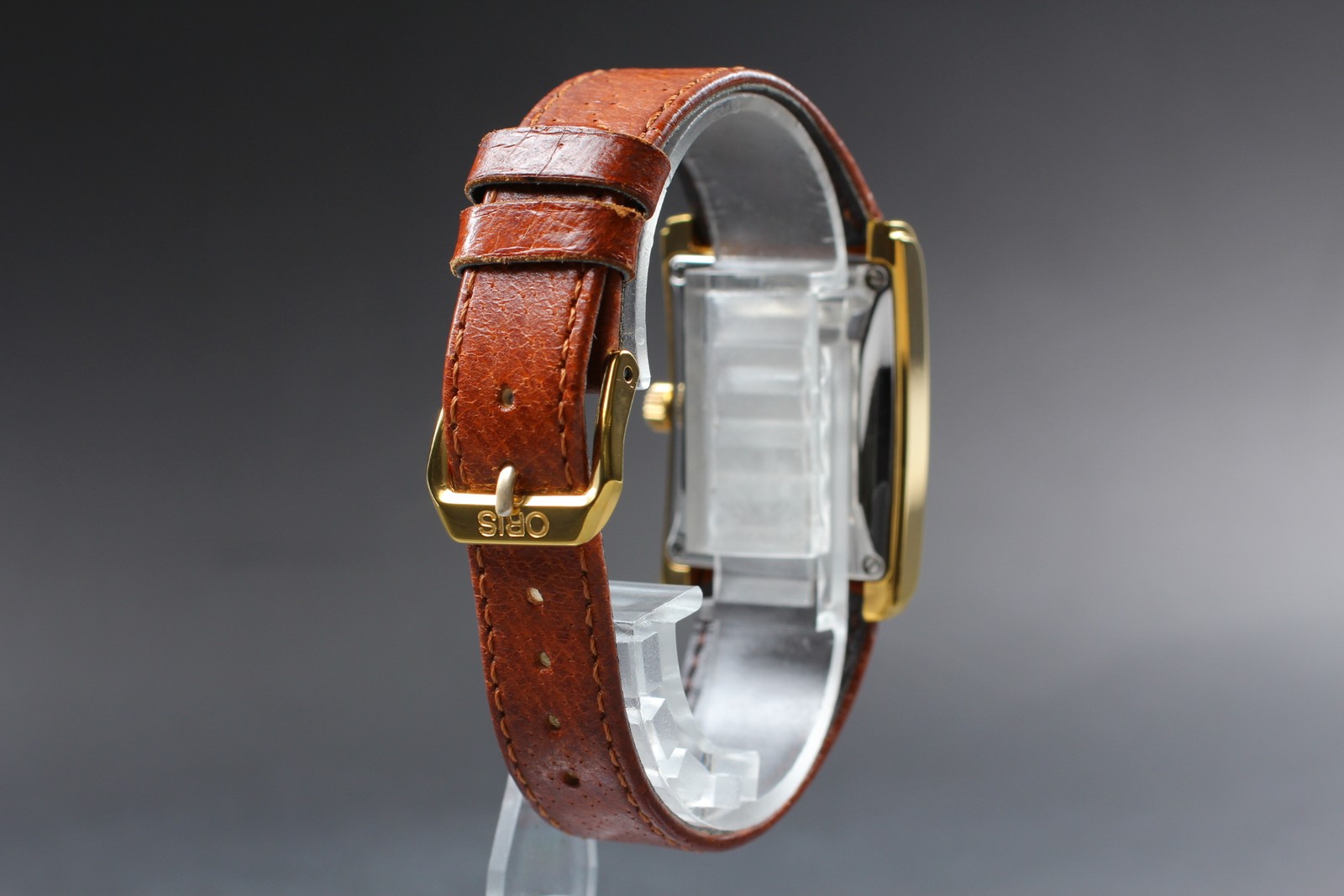 Near MINT ORIS Rectangular B7460 Pointer Date Gol… - image 7