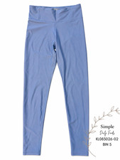 Abercrombie Kids YPB Girls Leggings 13/14 Blue High Rise Athletic Activewear