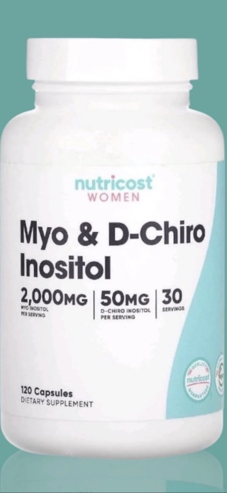 iHerb UK - Nutricost , Women, Myo & D-Chiro Inositol, 120 Capsules - Image 2