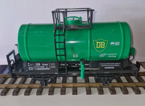 NEU SPUR G 45mm SPUR GRÜN ÖLTANKWAGEN LGB KOMPATIBEL GARTENBAHN ZUG - Bild 1 von 10