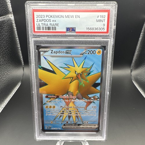 Zapdos ex graded PSA 9 for sale on eBay