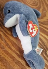TY Beanie Baby Rare Retired 1996 Echo The Dolphin Mint Lk