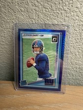 2025 Panini Donruss Optic Rated Rookie Jaxson Dart #273 Blue Hyper Prizm Giants