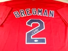 Alex Bregman / Autographed Boston Red Soxs Custom "Breggy" Baseball Jersey / JSA