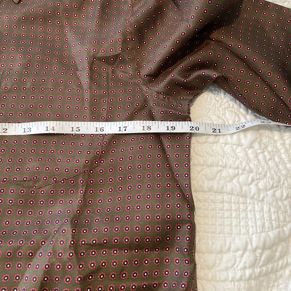 Blusa Banana Republic Seda Manga Larga Estampado Marrón Talla S Blusa Foto 2 de 4