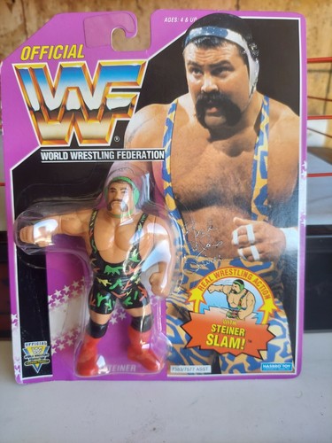 WWF Hasbro Rick Steiner Purple Card series America...