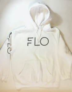 MEN'S  FLO HOODIE  WHITE  SIZE: LARGE