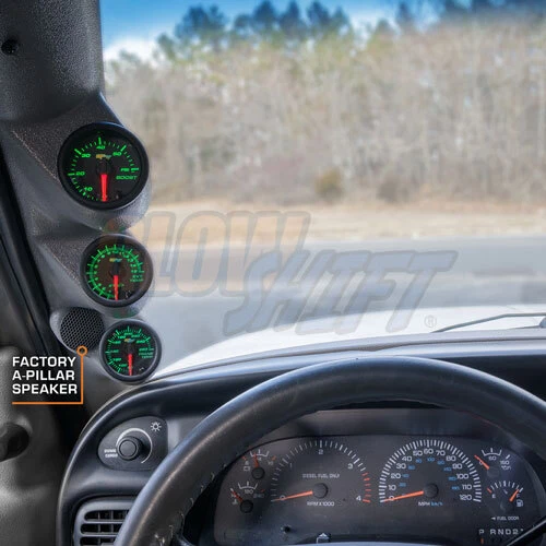 Medidores de temperatura GlowShift B7 Boost EGT Trans + cápsula gris para 98-02 Dodge Ram Cummins Foto 3 de 4