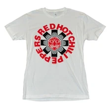 Red Hot Chili Peppers Short Sleeve Shirt Men's Medium White NWOT