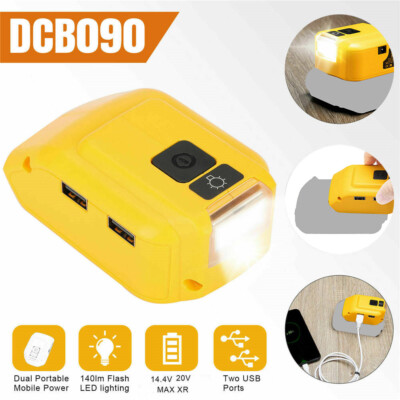 Neu Dual USB Power Source Li-Ion Ladegerät Adapter DCB090 mit LED XY