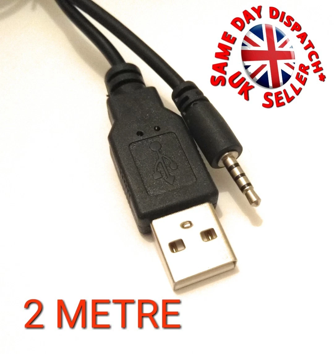 Manchuriet stamtavle Arne 2 Meters USB - 2.5mm charging Cable for JBL Synchros E40BT/E50BT Headphone  J56BT | eBay