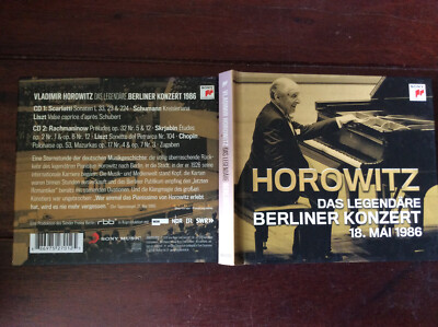 Vladimir Horowitz - Das legendäre Berliner Konzert 18. Mai 1986 [2 CD Album]SONY
