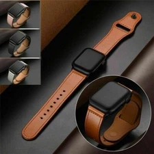 Genuine Leather Apple Watch Band For iWatch Series 6 5 4 3 2 38mm/40mm 42mm/44mm