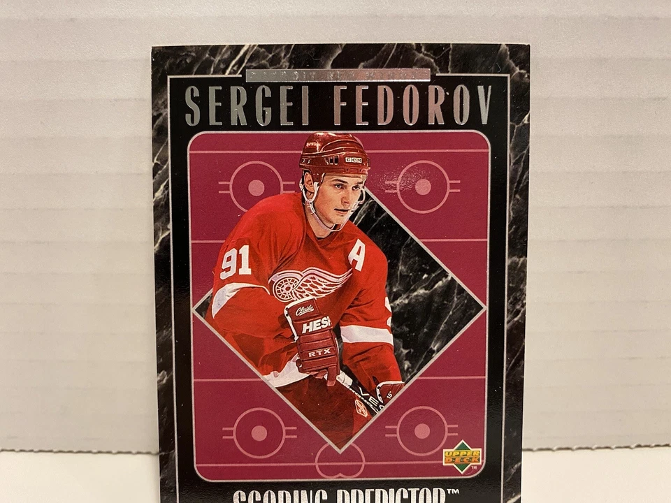 1995-96 Upper Deck Retail Award Predictor Redemptions Sergei Fedorov #R24 Hockey - Image 2 of 4
