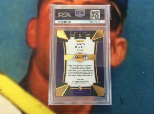 2017 Select Scope Prizm Lonzo Ball PSA 10 Rookie RC Card Graded #28 GEM MINT - Picture 2 of 2