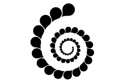 Abstract Spiral Geometric Shape v2 Vinyl Decal