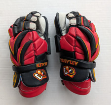 Warrior Evo Pro Lacrosse XL Goalie Gloves MLL Atlanta Blaze Red