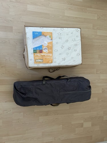 Kinderkraft Kinderreisebett JOY Blau + Vitapur Faltbare Matratze - Reisebett - Bild 10 von 10
