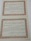Pair HERCULES MINING CO Stock ctf #799/803 unissued MINT Delaware 1892-1947 RARE — photo 1